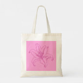 Roze Lilly Tote Tas (Achterkant)