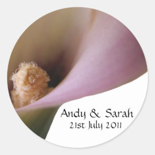 Roze Lilly Wedding Stickers