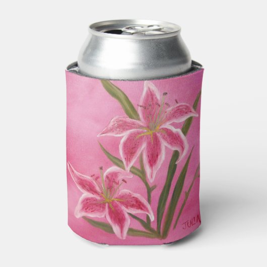 Roze Lily Blikjeskoeler (Blikje Voorkant)