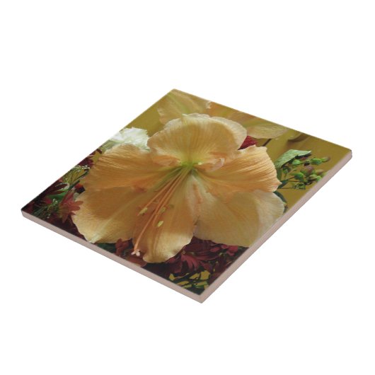 Roze Lily Bouquet Tile Tegeltje (Zijkant)