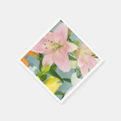 Roze Lily Cocktail Napkin Servet (Hoek)