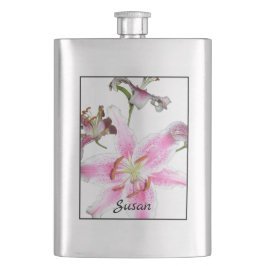 Roze Lily | Delicate roze Lily-ventilator op zilve Flacon