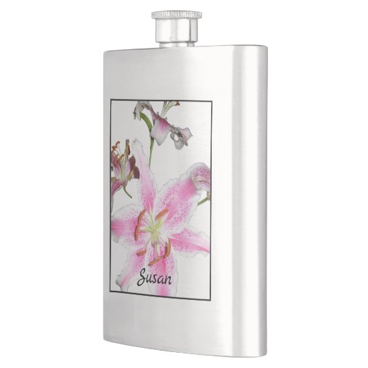Roze Lily | Delicate roze Lily-ventilator op zilve Flacon (Links)
