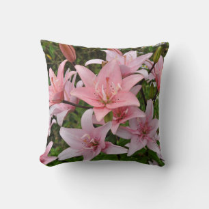 Roze lily floral schoonheidsbureau kussen