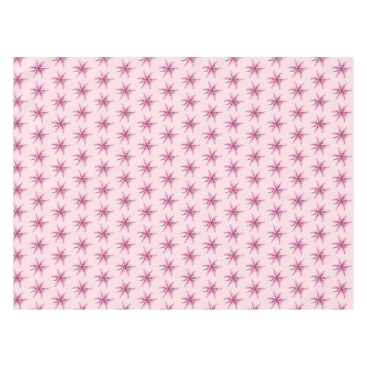 Roze Lily Flower Floral Garden Party Spring Lilies Tafelkleed (Voorkant (Horizontaal))