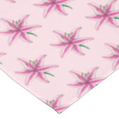 Roze Lily Flower Floral Garden Party Spring Lilies Tafelkleed (Gekanteld)
