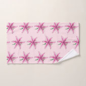 Roze Lily Flower Floral Print Garden Lilies Bad Handdoek (Handdoek)