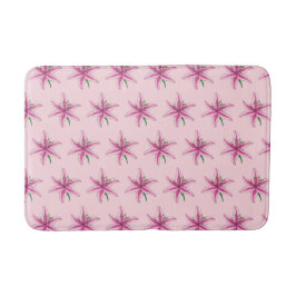 Roze Lily Flower Floral Print Garden Lilies Badmat