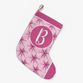 Roze Lily Flower Garden Lilies Spring Floral Kleine Kerstsok (Voorkant (Hangend))