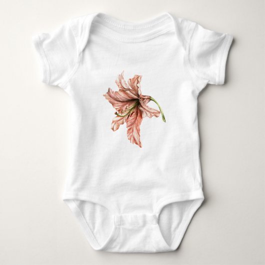 Roze Lily Flower Romper (Voorkant)