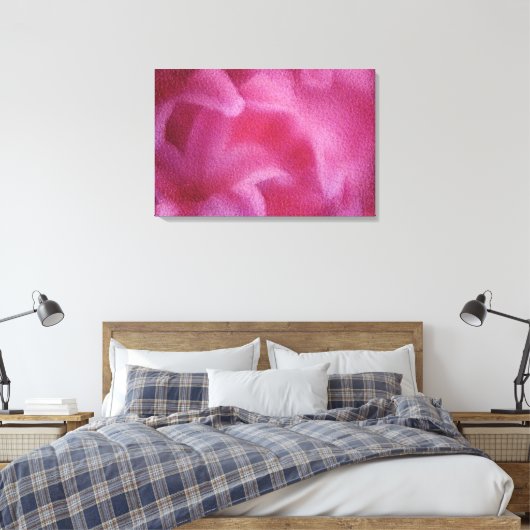 Roze Lily flower Schilderkunst - Gekapt canvas (Insitu (Slaapkamer))