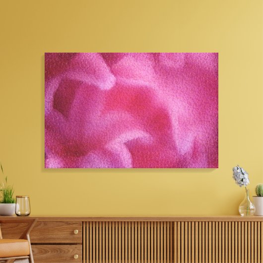 Roze Lily flower Schilderkunst - Gekapt canvas (Insitu (Woonkamer))