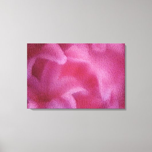 Roze Lily flower Schilderkunst - Gekapt canvas Afdruk (Voorkant)