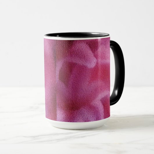 Roze Lily flower Schilderkunst - Mok (Voorkant rechts)