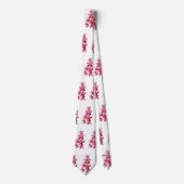 Roze Lily Flower Stropdas - HAMbWG (Voorkant)