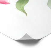 Roze Lily Flowers Poster (Hoek)