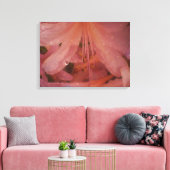 Roze Lily in de regen Canvas Afdruk (Insitu (Woonkamer))