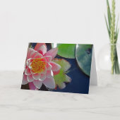 Roze Lily-kaart Kaart (Voorkant)