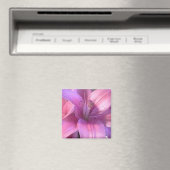 Roze Lily Koelkastmagneet Magneet (Insitu (Vaatwasser))