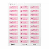 Roze Lily Lilies Blossom Flower Garden Spring Etiket (Full Sheet)