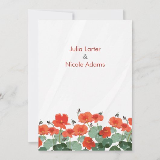 Roze Lily Lotus Bloemen In Vijver Bruiloft Kaart (Achterkant)