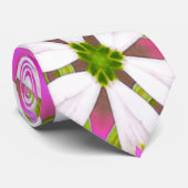 Roze Lily Pattern Stropdas (Opgerold)