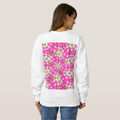 Roze Lily Pattern Trui (Achterkant volledig)