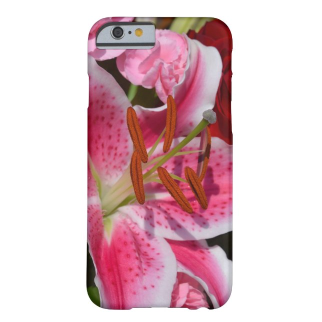 Roze Lily Phone case (Achterkant)