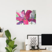 Roze Lily Print (Thuiskantoor)