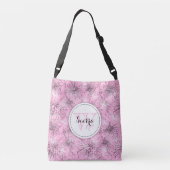 Roze Lily proefmodel canvas tas (Achterkant)