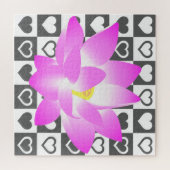 Roze Lily Puzzle Legpuzzel (Horizontaal)