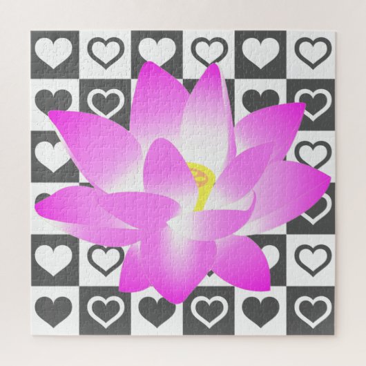 Roze Lily Puzzle Legpuzzel (Verticaal)