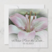 Roze Lily Save-the-date Save The Date (Voorkant)
