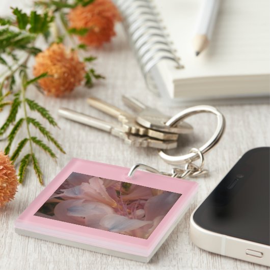 Roze Lily Sleutelhanger (Voorkant Rechts)