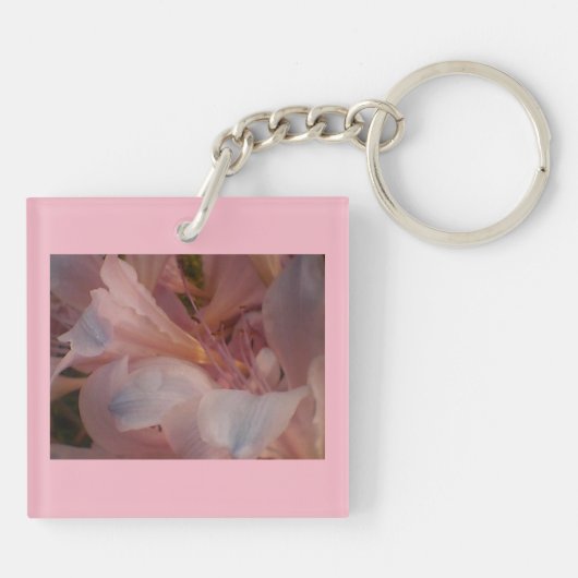 Roze Lily Sleutelhanger (Achterkant)