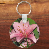 Roze Lily Sleutelhanger (Voorkant)