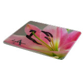 Roze Lily Snijplank (Hoek)