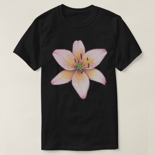 Roze Lily T-shirt (Design voorkant)