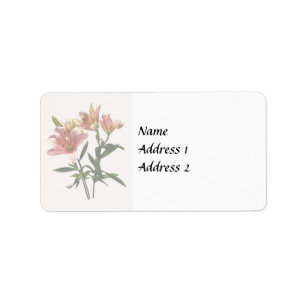 Roze Lily Trio Wedding Products Etiket