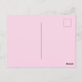  Roze Lily Waterverf Birthday Briefkaart (Achterkant)