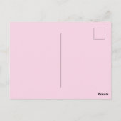  Roze Lily Waterverf Birthday Briefkaart (Achterkant)
