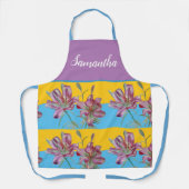  Roze Lily Waterverf Kitchen Floral Apron Schort (Voorkant)