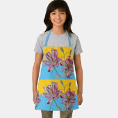 Roze Lily Waterverf Kitchen Floral Apron Schort (Insitu)