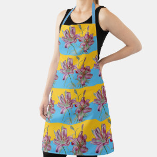  Roze Lily Waterverf Kitchen Floral Apron Schort