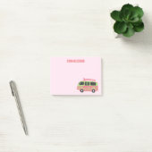 Roze Lime Green Hippie Van Breng me naar de oceaan Post-it® Notes (Kantoor)