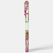 Roze & Lime Groen Gepersonaliseerde Damask iPhone  Case-Mate iPhone Case (Achterkant / Links)