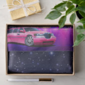 Roze Limo Limousine Stad Sweet 16 Verjaardagsfeest Tissuepapier (Geschenk)