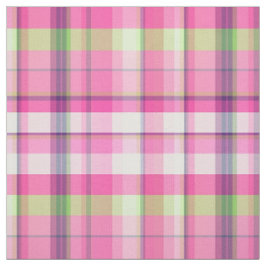 Roze Limoen Navy Wht Preppy Madras Stijl Plaid SZ6 Stof