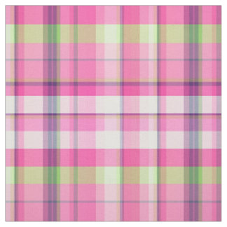 Roze Limoen Navy Wht Preppy Madras Stijl Plaid SZ6 Stof