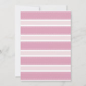 Roze limonade 1e verjaardag Uitnodiging (Achterkant)